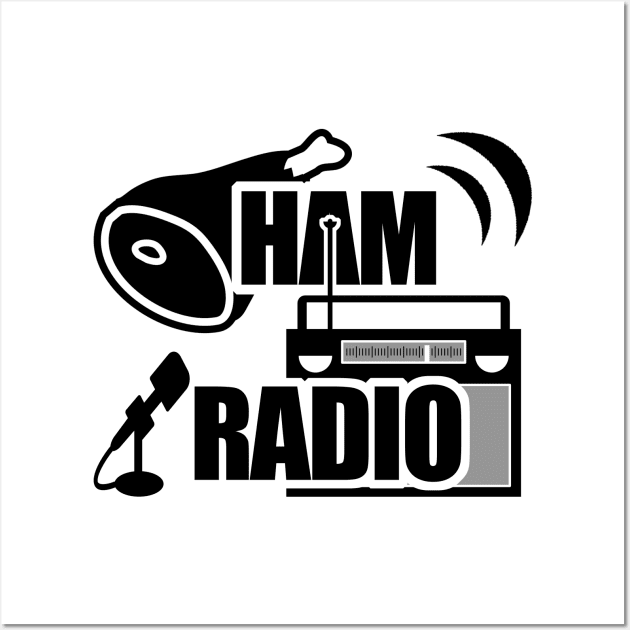 Ham and Radio - Ham Radio Operator Wall Art by tatzkirosales-shirt-store